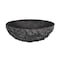 Novatto Absolute Natural Granite Vessel Sink with Matte Black Umbrella Drain NOSV-ANMB - alternate 2